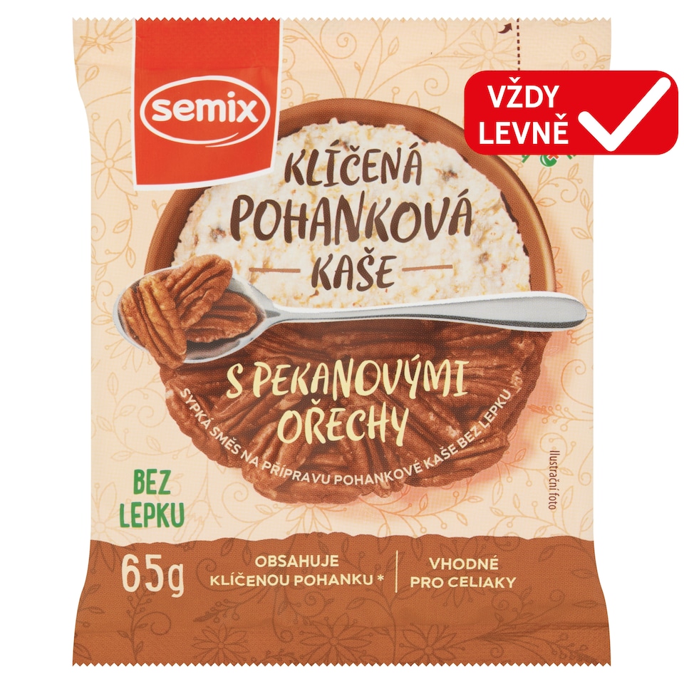 Semix Sprouted Buckwheat Porridge with Pecans 65g