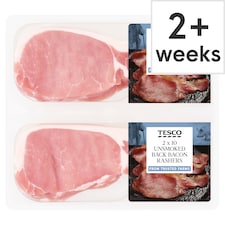 Tesco 2 x 10 Unsmoked Back Bacon Rashers 600g
