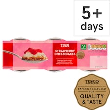 Tesco Strawberry Cheesecake 3 X 100G