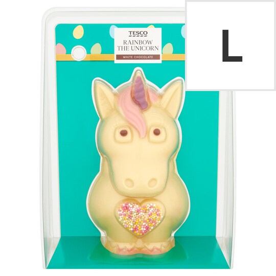 Tesco Easter Rainbow The Unicorn Chocolate Figure 200G