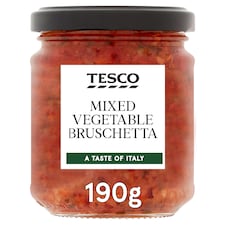 Tesco Mediterranean Vegetable Bruschetta 190G