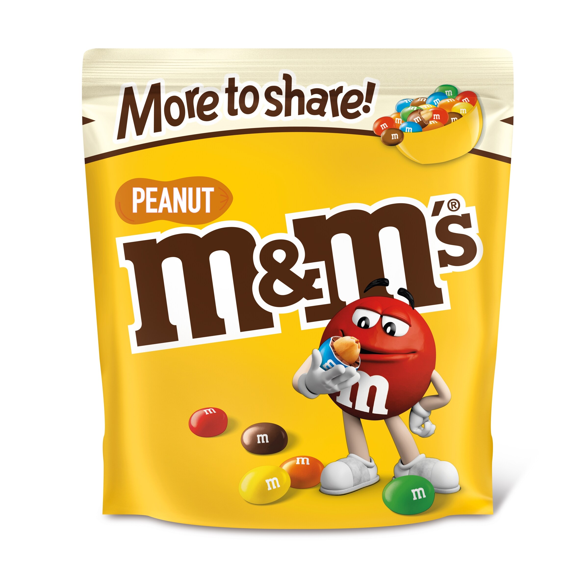 M&M's Peanut Milk Chocolate Pouch Bag 200g