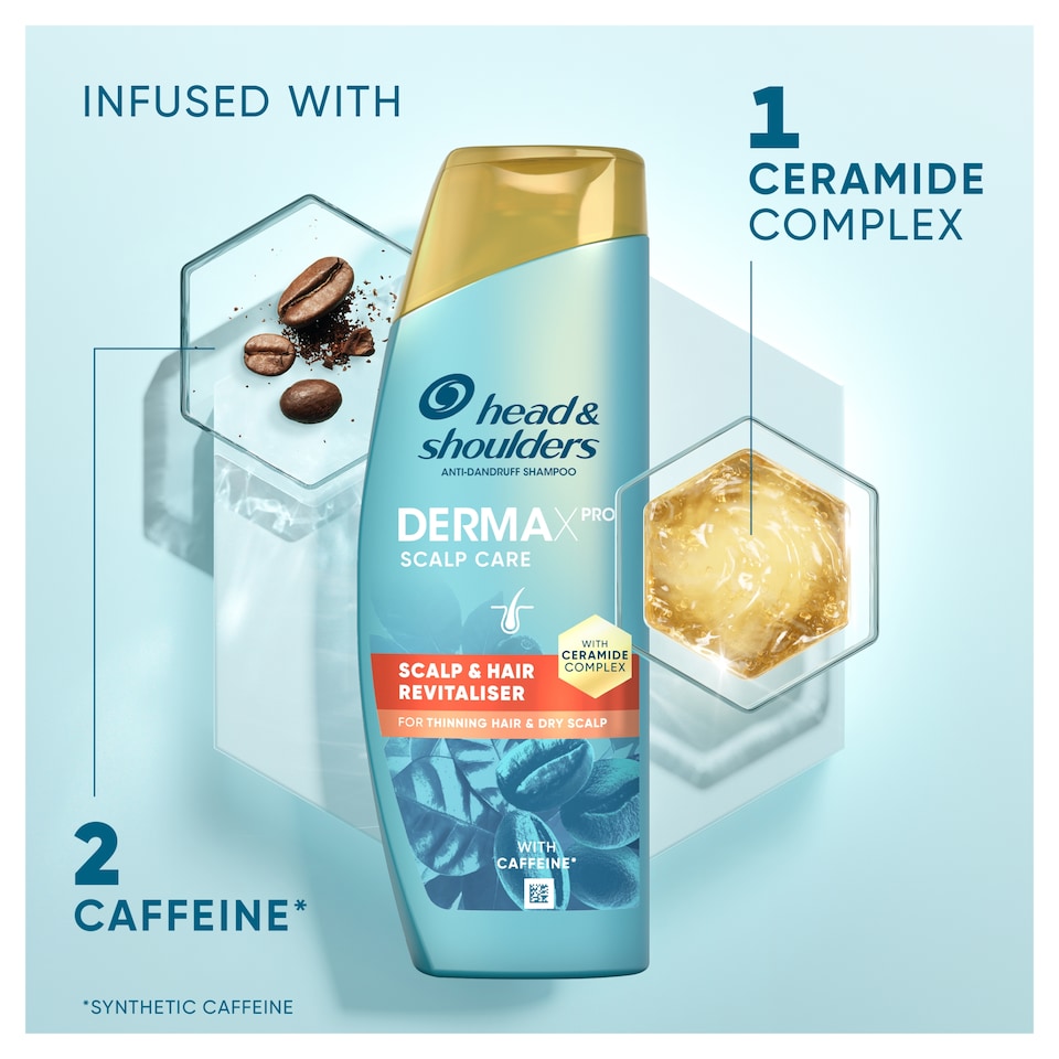 image 1 of Head and Shoulders Derma X Pro Scalp Revitaliser Shampoo 300ml