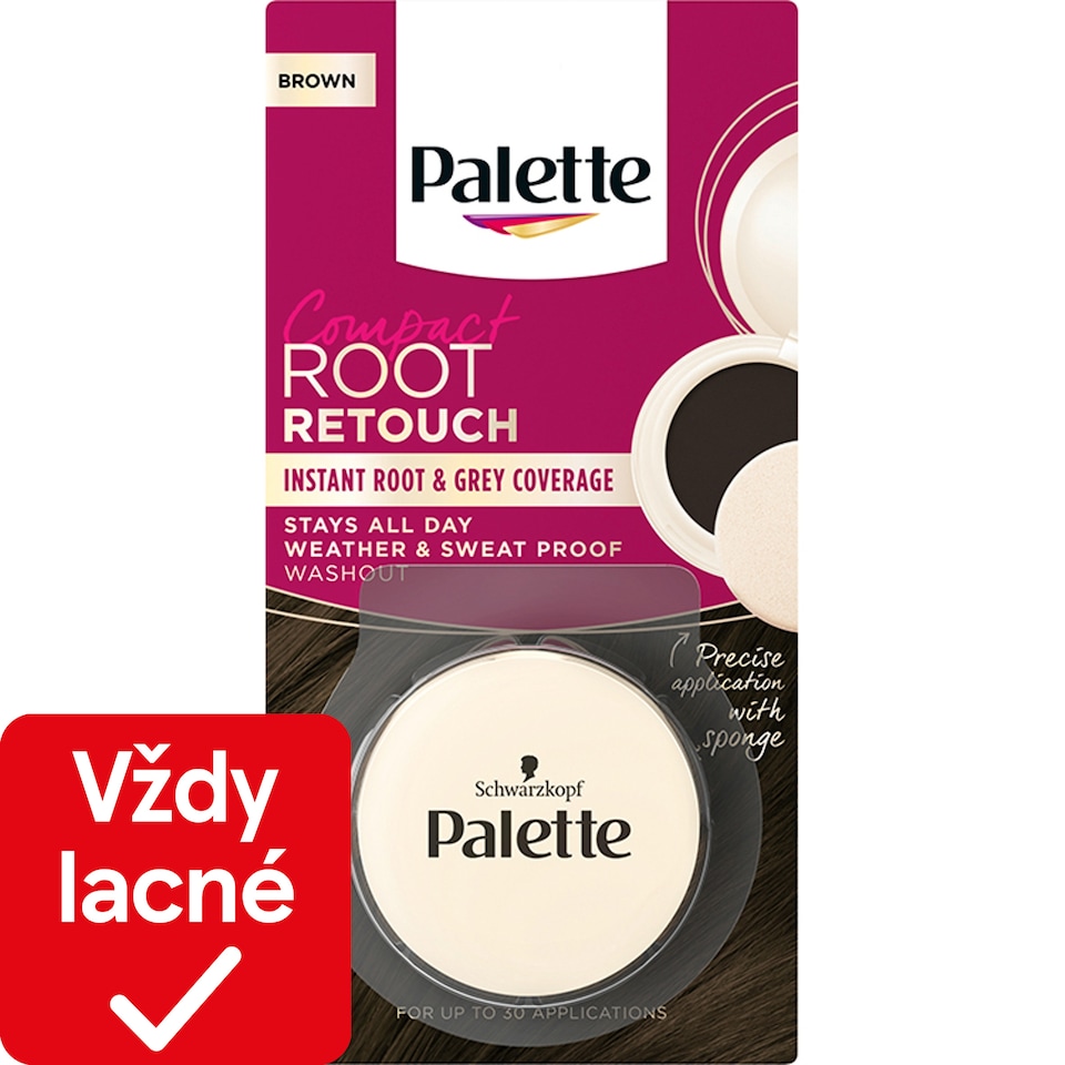 Palette Compact Root Retouch viacúčelový kompaktný púder Hnedý 3 g