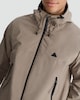 image 2 of 9 Peaks Hooded Zip Up Waterproof Jacket in Stone