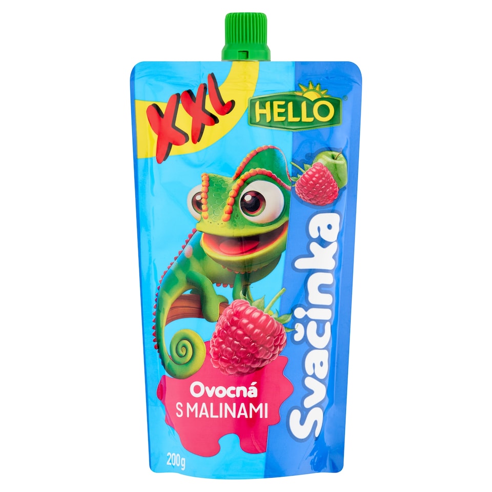Hello XXL gyümölcs snack málnával 200 g