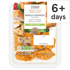 Tesco Mango Habanero Flavour Roast Chicken Breast Chunks 80g
