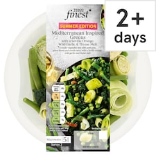 Tesco Finest Fine Green Beans, Leeks, Cavolo Nero and Petit Pois with Seville Orange and Garlic butter 220g