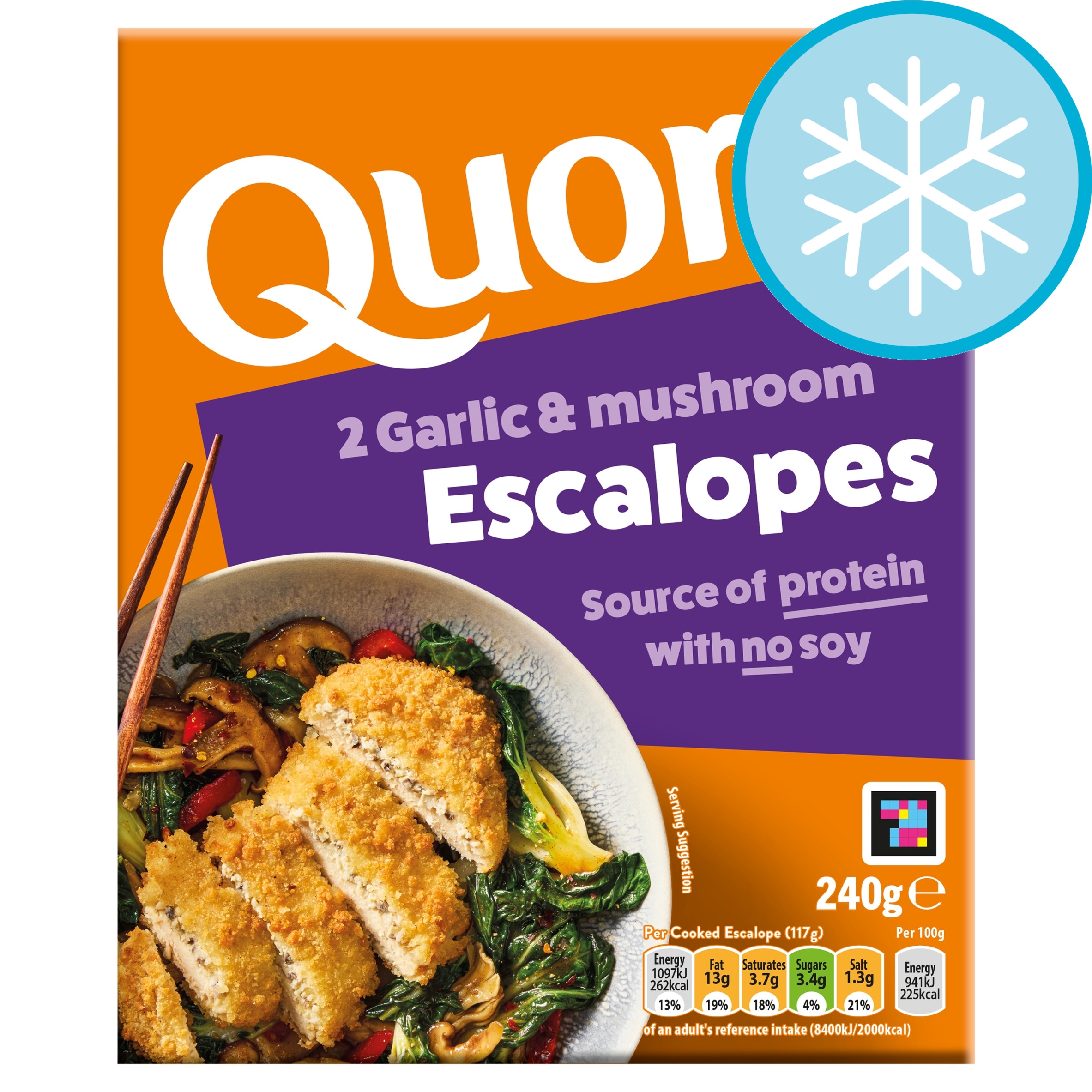 Quorn 2 Garlic And Mushroom Escalopes 240G