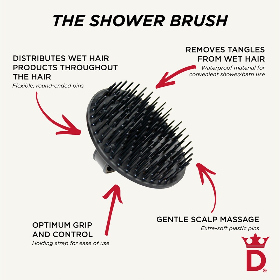 image 1 of Denman Be-Bop Shampoo Massager D6