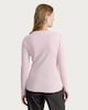 image 3 of F&F Cotton Rich Crew Neck Long Sleeved Top in Pink