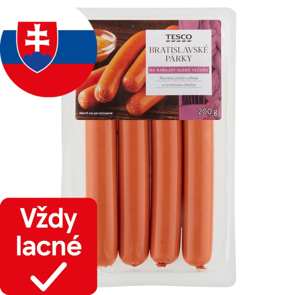 Tesco Bratislavské párky 200 g