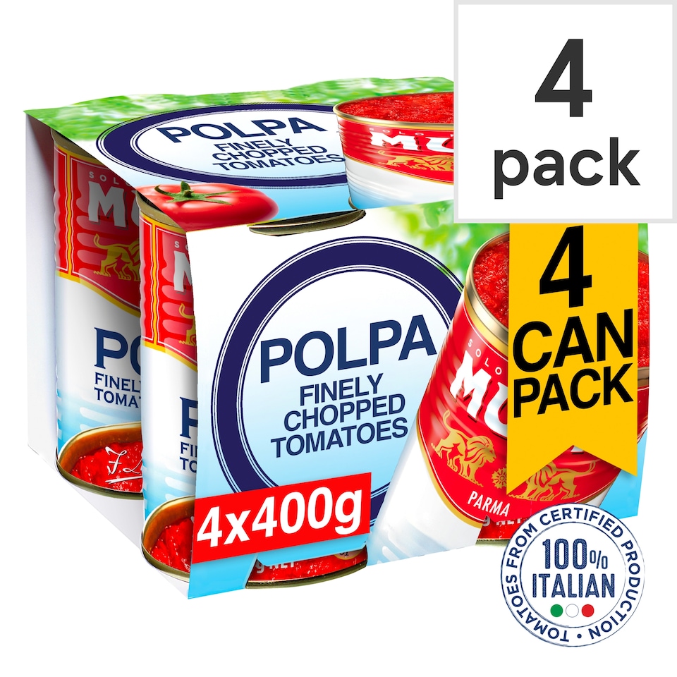 image 1 of Mutti Finely Chopped Tomatoes 4x400g