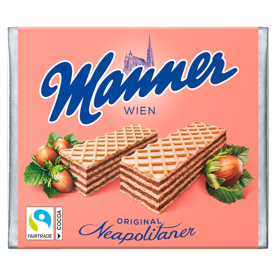 image 1 of Manner Hazelnut Cream Filled Crispy Wafers 75 g