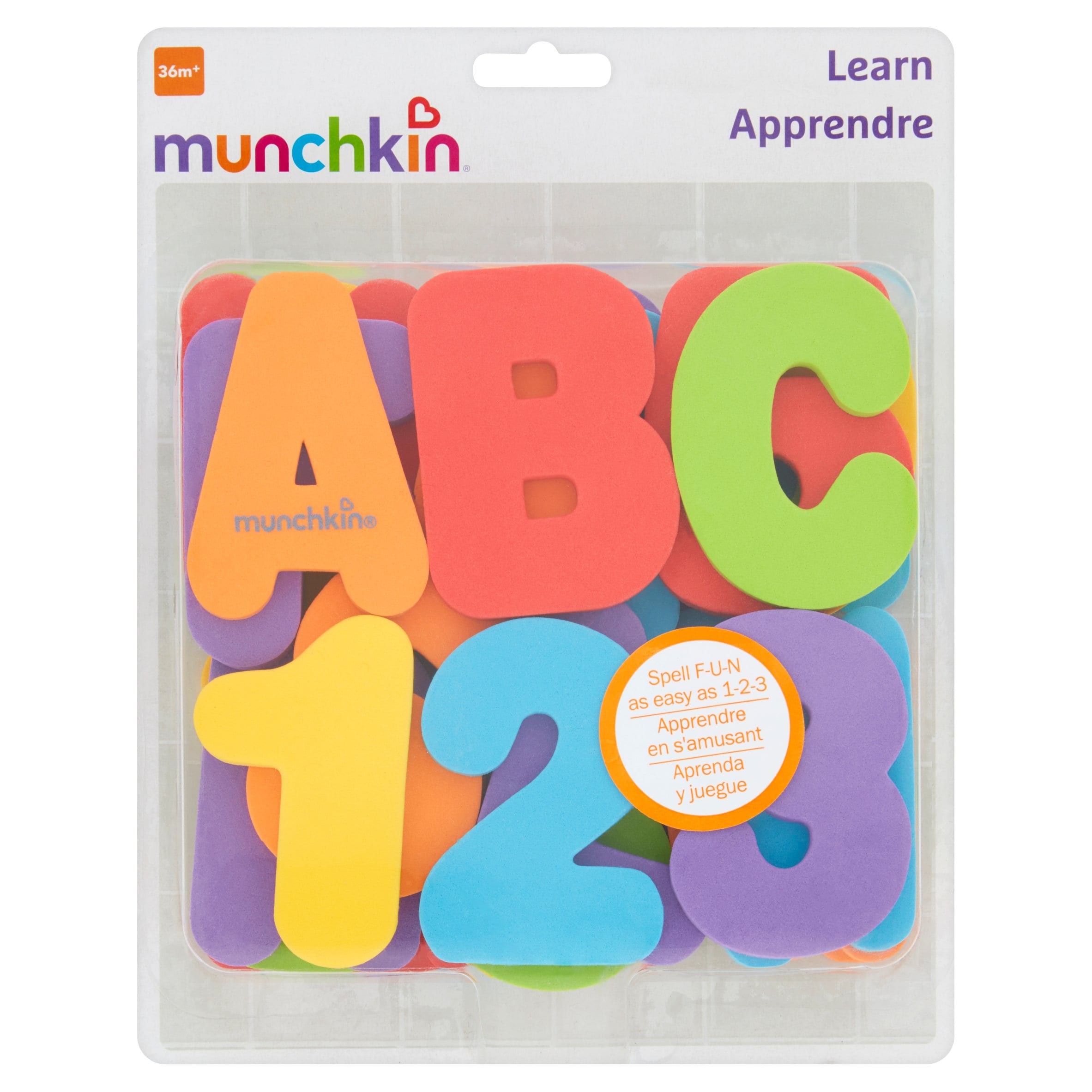 munchkin foam bath letters