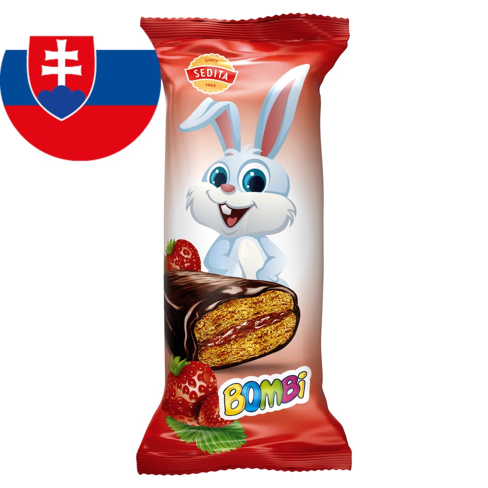 Sedita Bombi Perník s ovocno-jahodovou náplňou v kakaovej poleve 50 g