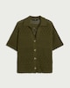 image 4 of F&F Pure Cotton Crochet Look Co-ord Shirt in Green