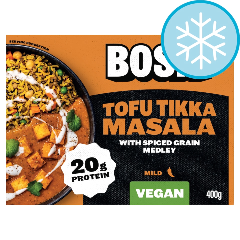 image 1 of BOSH! Tofu Tikka Masala with Spice Grain Medley 400g