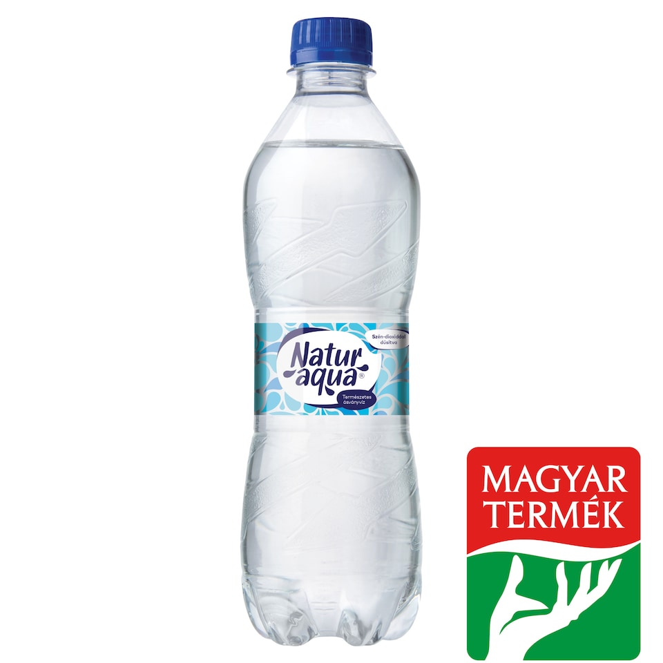 NaturAqua szén-dioxiddal dúsított természetes ásványvíz 500 ml