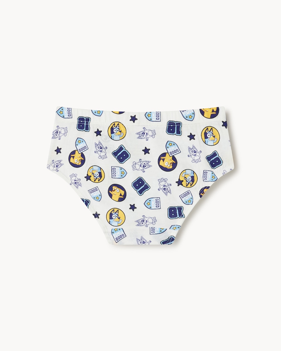 image 1 of Bluey 5-Pack Pure Cotton Briefs in Multi