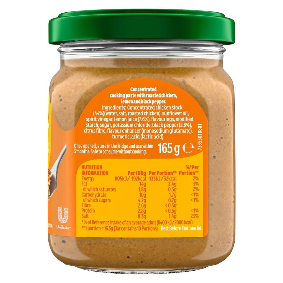 image 1 of Knorr Roasted Chicken, Lemon & Pepper Cooking Paste 165g