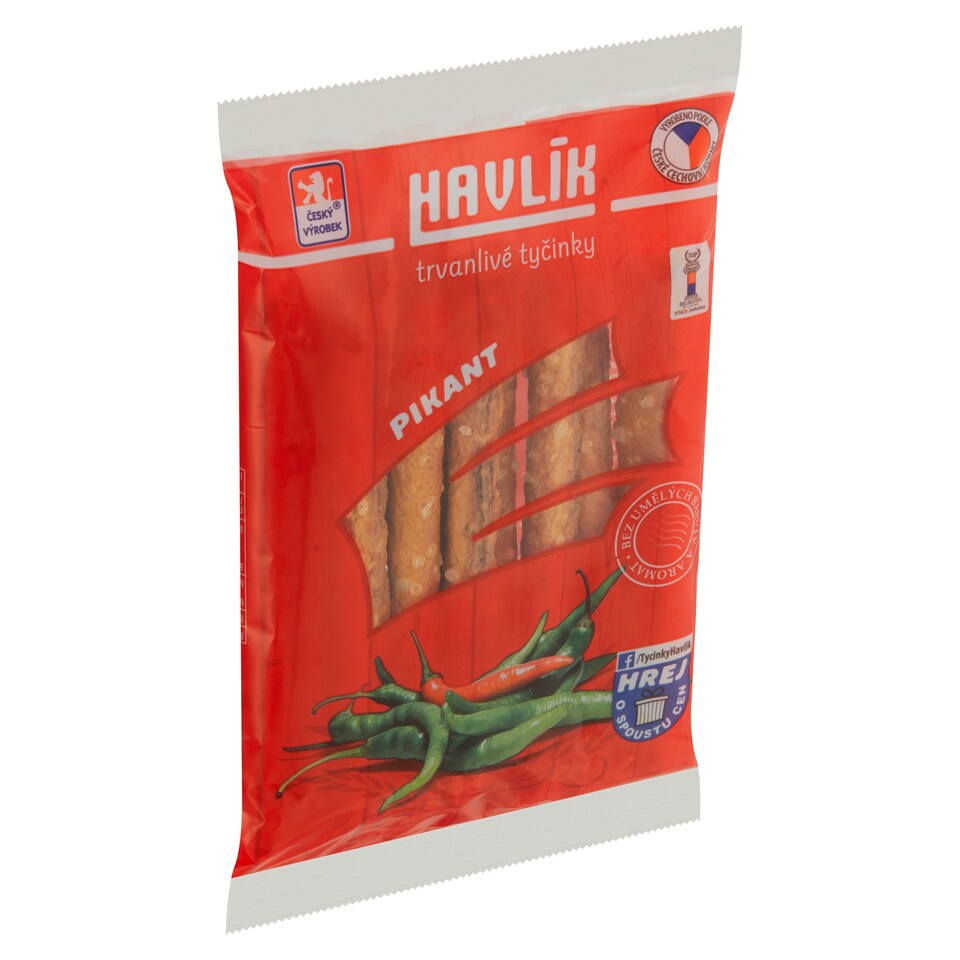 image 1 of Havlík Spicy Long-Life Salt Sticks with Cheese 90g
