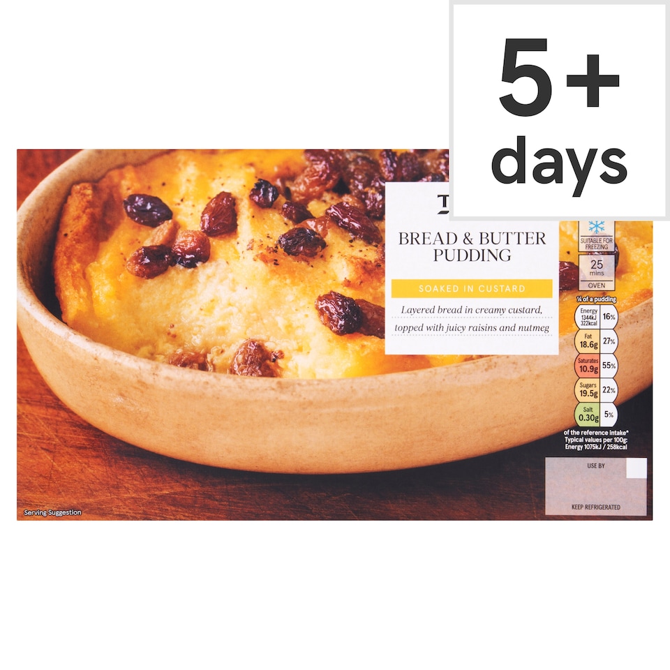 Tesco Bread & Butter Pudding 500G