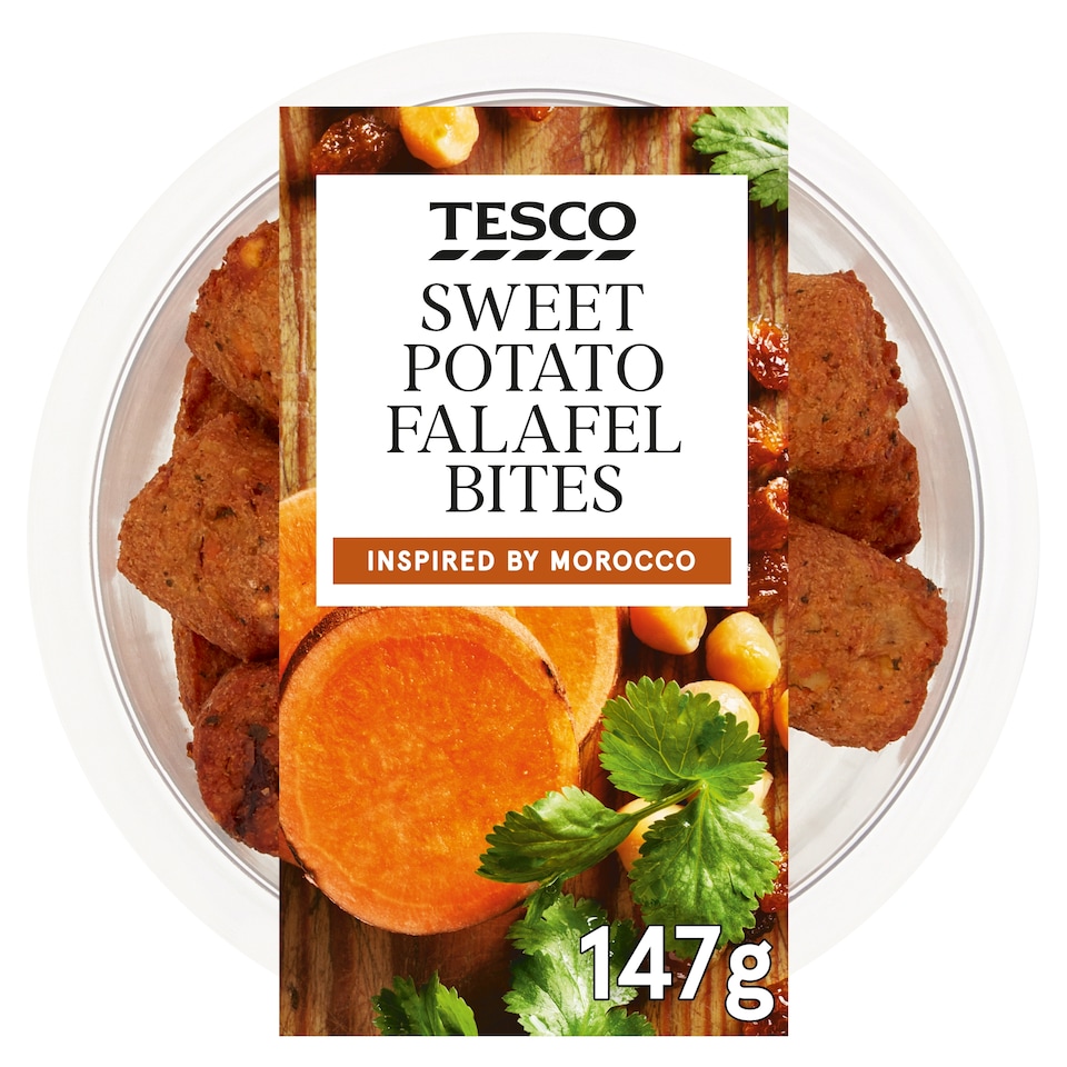 Tesco Sweet Potato Falafel Bites 147G