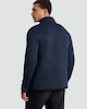 image 3 of F&F Fleece Snit Textured Zip Pocket Jacket in Navy