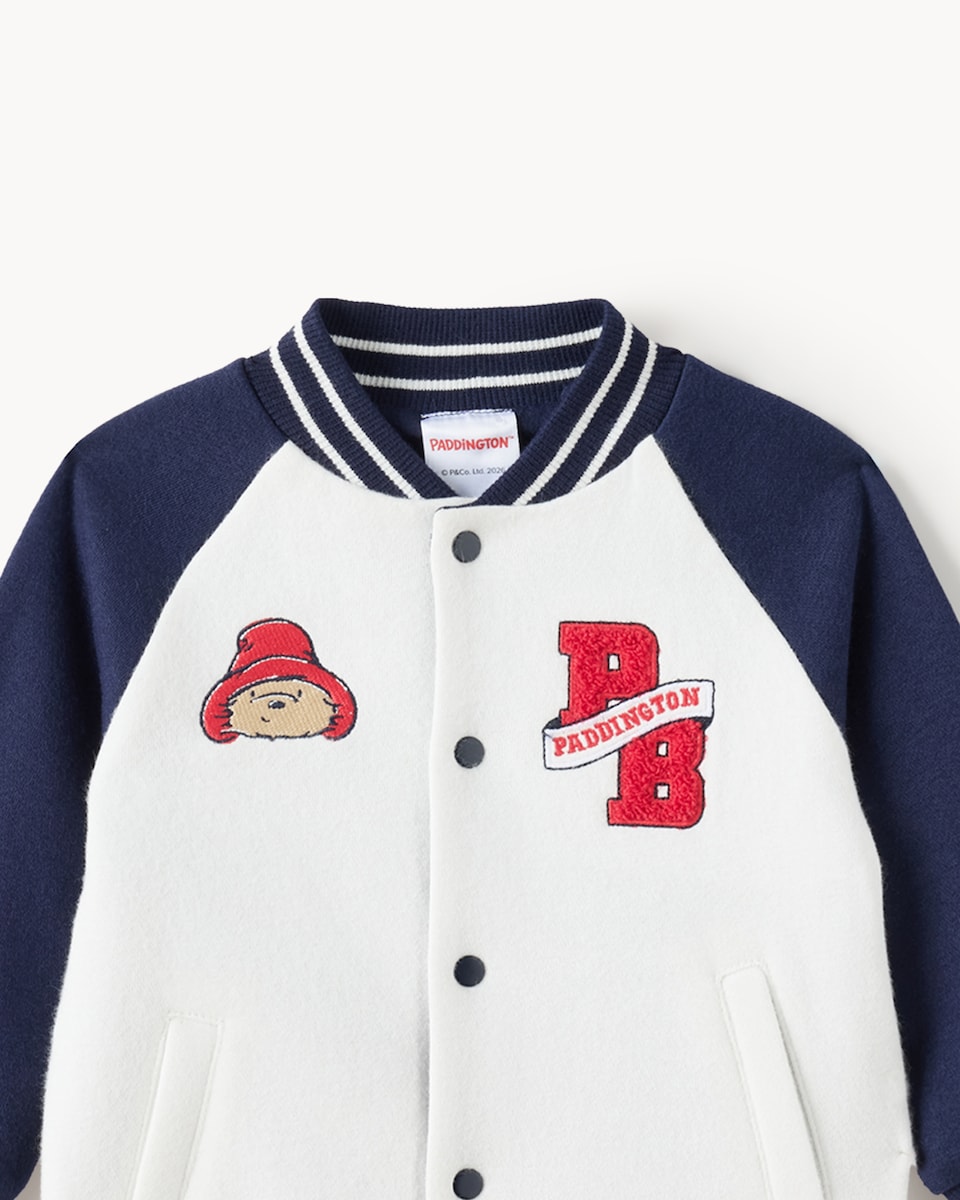 image 1 of Paddington Bear Cotton Rich Jacket and Joggers Set in Blue