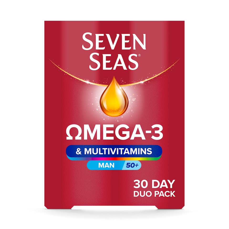 image 1 of Seven Seas Omega-3 & Multivitamins Man 50+ Duo Pack 60s