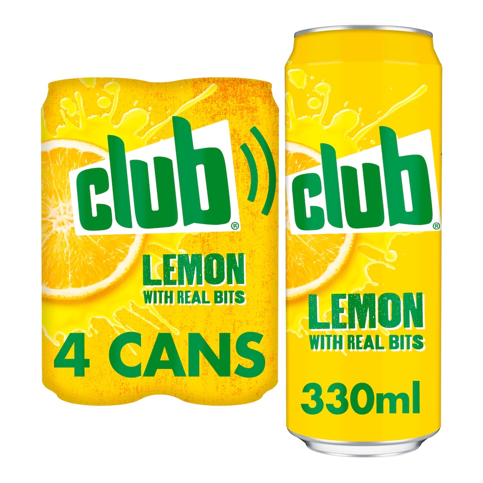 image 1 of Club Lemon Cans 4 x 330ml