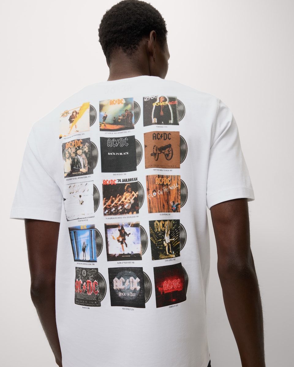 image 1 of AC/DC Pure Cotton T-Shirt in White