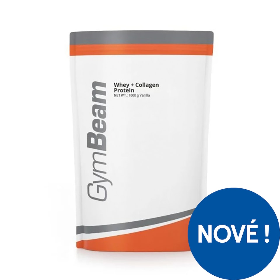 GymBeam Whey + Collagen Protein příchuť vanilka 1000g