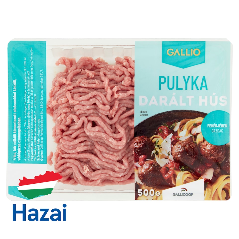 Gallio pulyka darált hús 500 g 1. kép