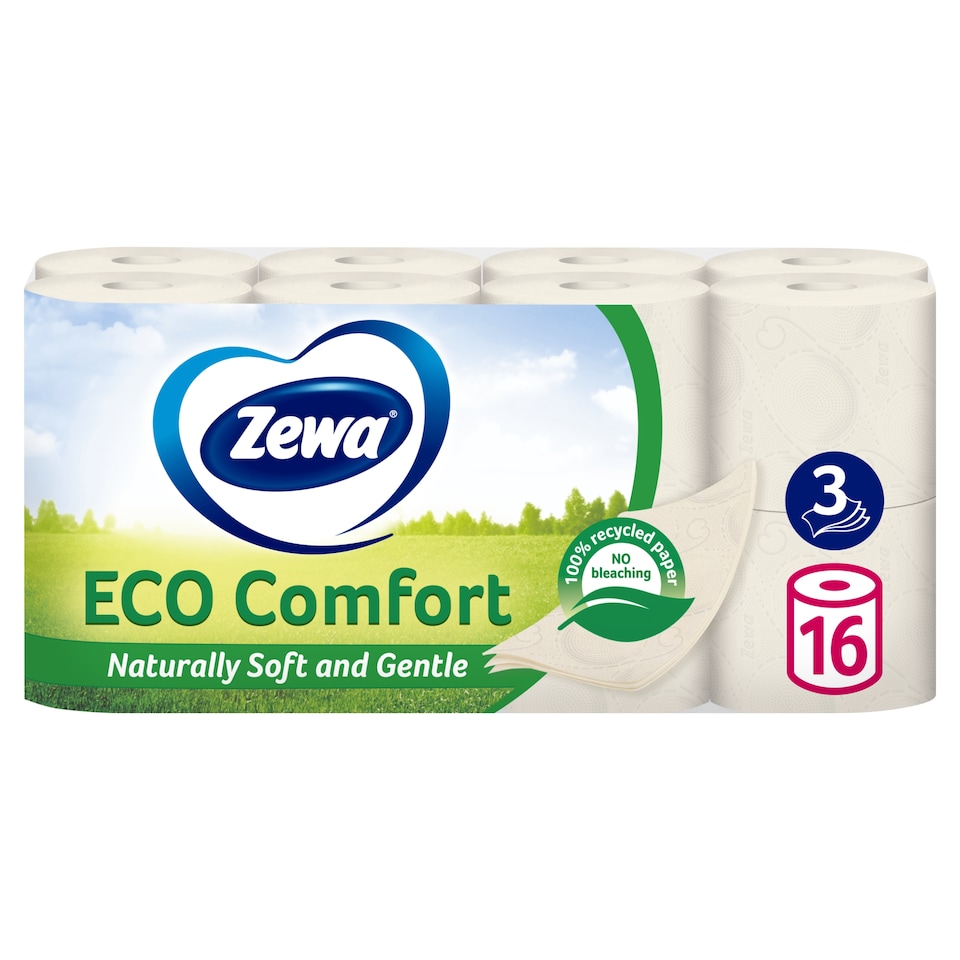 Zewa Eco Comfort 3 rétegű toalettpapír 16 tekercs  1. kép