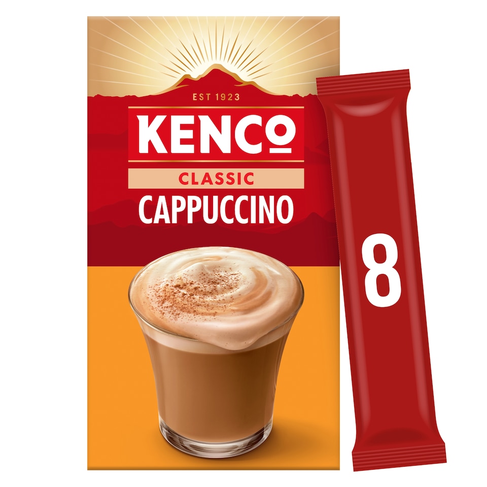 Kenco Original Cappuccino Instant Coffee 8 X 14.8G