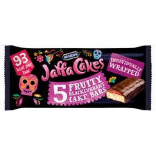 Mcvities Jaffa Cakes Fruity Blackcurrant Cake Bars 5 Pack