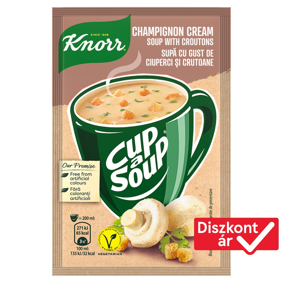 Knorr Cup a Soup Instant Champignon Cream Soup with Croutons 15 g