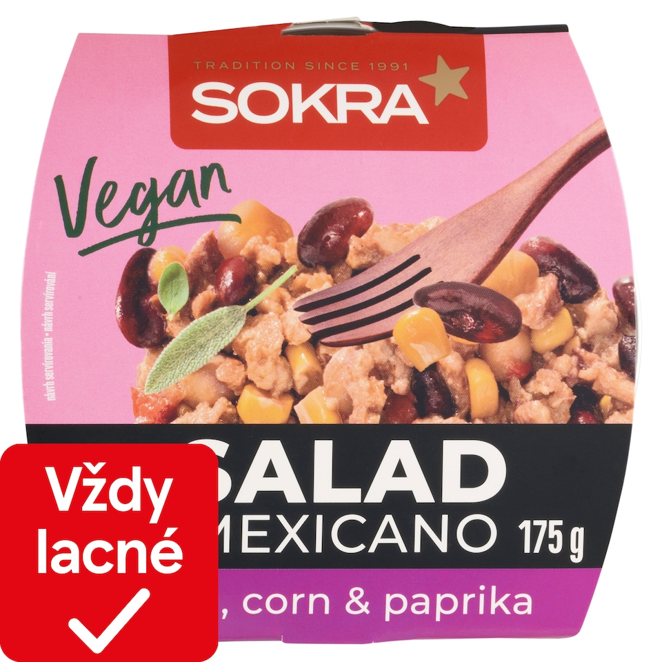 obrázok 1 z Sokra Vegánsky šalát s hrachovou bielkovinou na mexický spôsob 175 g