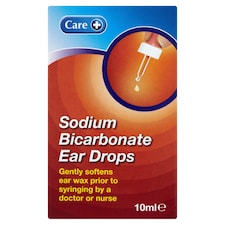 Care Ear Wax Softening & Sodium Bicarbonate Ear Drops 10ml