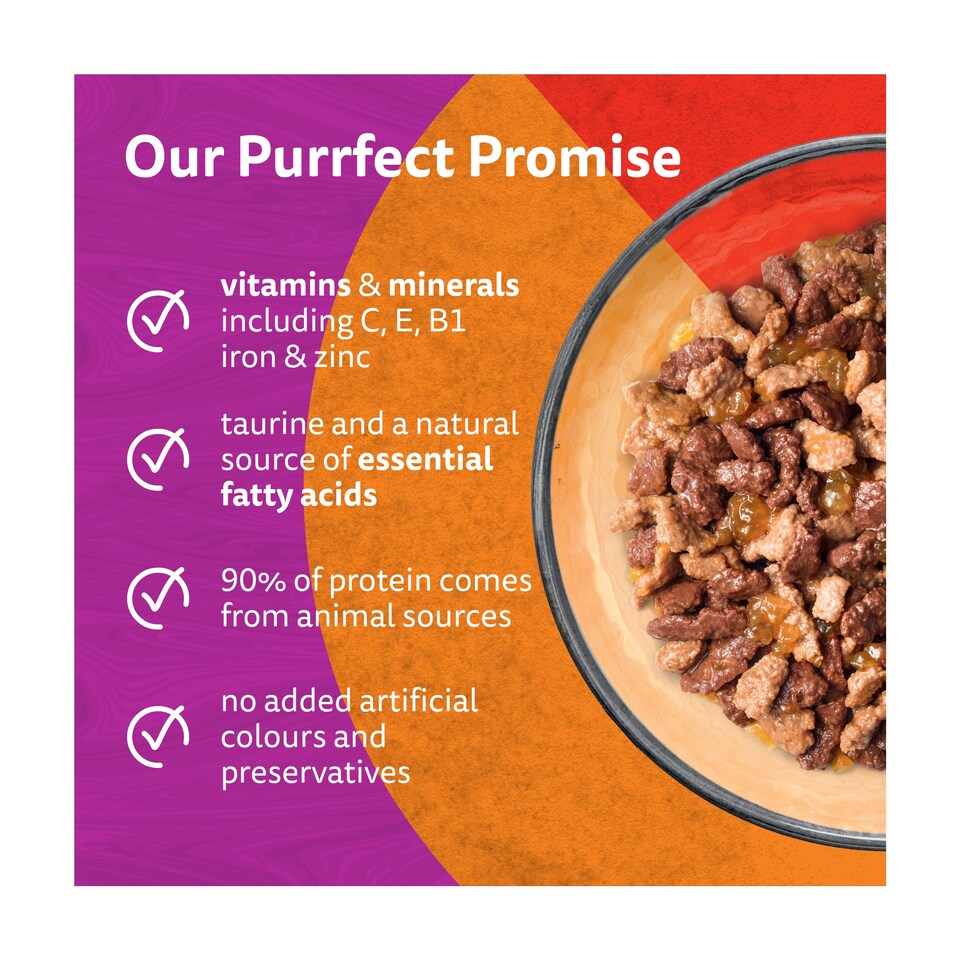 image 1 of Whiskas Duo Meaty Combos Adult Cat Food Pouches in Jelly 12x85g