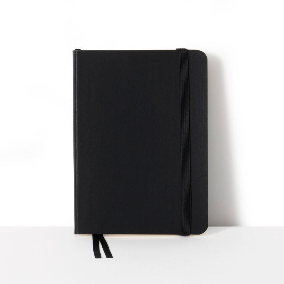 image 1 of Agenzio Small Black Ruled Notebook