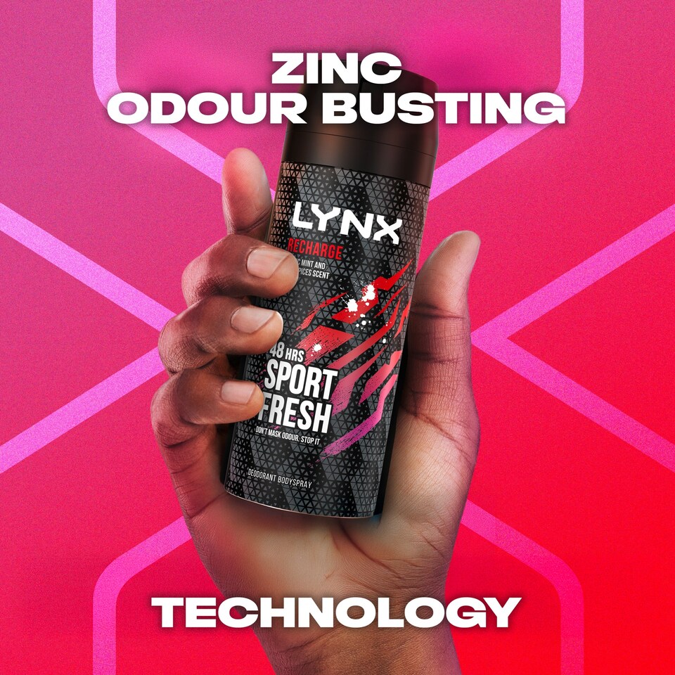 image 1 of Lynx Recharge Sport Fresh 48h Deodorant Bodyspray 150ml
