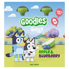Goodies Bluey Apple & Blueberry Pouch 4x100g