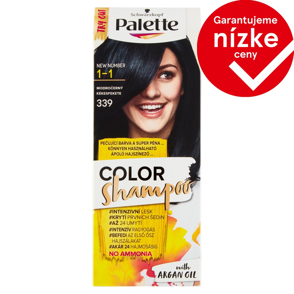 image 1 of Schwarzkopf Palette Color Shampoo Hair Color Blue Black 1-1 (339)
