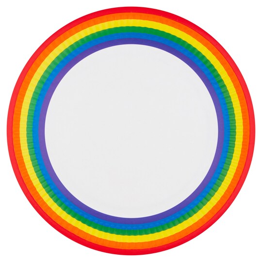 Rainbow Plate 8 Pack Tesco Groceries