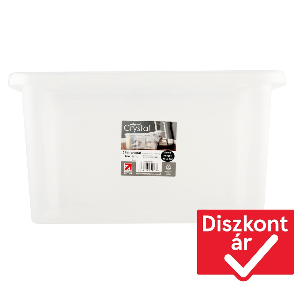 Wham Crystal doboz és fedél 37 l  1. kép
