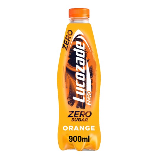 Lucozade Zero Sugar Orange 900Ml Tesco Groceries