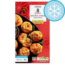 Tesco 8 Bacon & Cheese Rosti Bites 250g